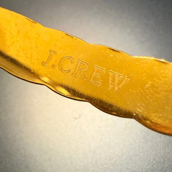 J. Crew Gold Tone Woven Bangle Bracelet - Picture 8 of 8